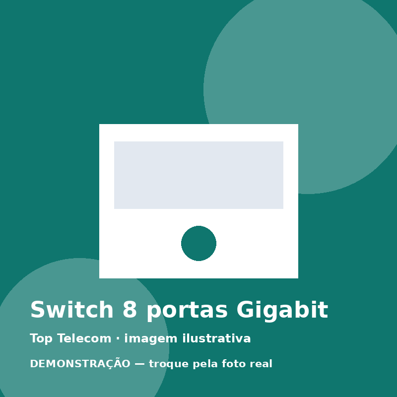 Switch 8 portas Gigabit
